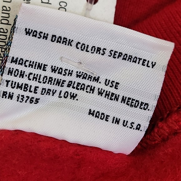 NWT VTG Deadstock PRO-SPIRIT Select Sweats USA Crewneck Sweatshirt Red SZ XXL - Picture 8 of 10